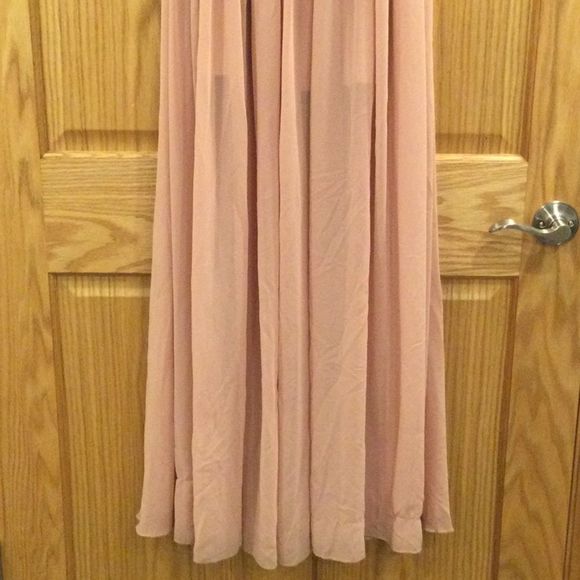 The PopulationViolet Off the Shoulder ChiffonGown - Picture 6 of 12